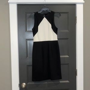 Betsy johnson black & white business dress